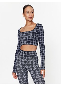 Guess Bluzka V3BP05 ZZ04N Granatowy Slim Fit ze sklepu MODIVO w kategorii Bluzki damskie - zdjęcie 181226730