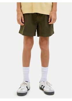 Jack&Jones Junior Szorty materiałowe Jaiden 12275023 Khaki Loose Fit ze sklepu MODIVO w kategorii Spodenki chłopięce - zdjęcie 181226784