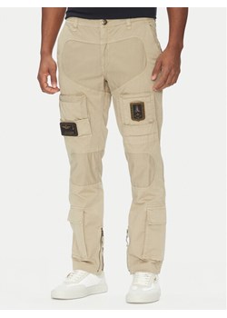 Aeronautica Militare Spodnie materiałowe 251PA1387CT1493 Beżowy Regular Fit ze sklepu MODIVO w kategorii Spodnie męskie - zdjęcie 181226830