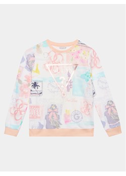 Guess Bluza J4GQ01 KA6R3 Biały Relaxed Fit ze sklepu MODIVO w kategorii Bluzy dziewczęce - zdjęcie 181226963