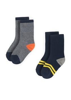 Action Boy Zestaw 2 par wysokich skarpet dziecięcych 8KB-004-AW23 (2-pack) Granatowy ze sklepu MODIVO w kategorii Skarpetki dziecięce - zdjęcie 181227052