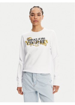 Versace Jeans Couture Bluza 78HAIC06 Biały Regular Fit ze sklepu MODIVO w kategorii Bluzy damskie - zdjęcie 181227064