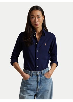 Polo Ralph Lauren Koszula 211924258016 Granatowy Slim Fit ze sklepu MODIVO w kategorii Koszule damskie - zdjęcie 181227123