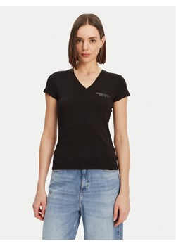 Armani Exchange T-Shirt 8NYT81 YJG3Z 52AK Czarny Regular Fit ze sklepu MODIVO w kategorii Bluzki damskie - zdjęcie 181227130