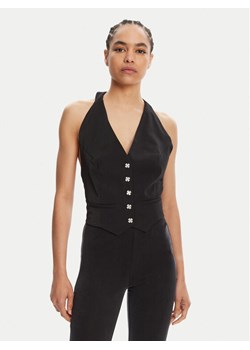 Morgan Kamizelka garniturowa 251-CTEO.F Czarny Slim Fit ze sklepu MODIVO w kategorii Kamizelki damskie - zdjęcie 181227154
