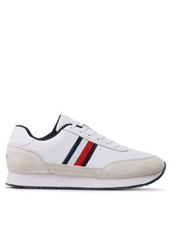 Tommy Hilfiger Sneakersy Core Eva Runner Corporate Lea FM0FM04397 Biały ze sklepu MODIVO w kategorii Buty sportowe męskie - zdjęcie 181227162