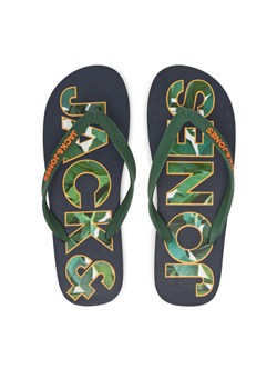 Jack&Jones Japonki Jfwlogo Palm Print Flip Flop Ln 12230642 Granatowy ze sklepu MODIVO w kategorii Klapki męskie - zdjęcie 181227301