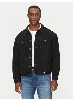 Guess Jeans Kurtka jeansowa M4BN38 D5EK2 Czarny Regular Fit ze sklepu MODIVO w kategorii Kurtki męskie - zdjęcie 181227311