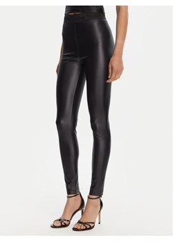 Versace Jeans Couture Legginsy 78HAC101 Czarny Slim Fit ze sklepu MODIVO w kategorii Spodnie damskie - zdjęcie 181227321
