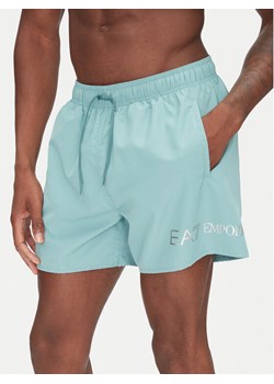 EA7 Emporio Armani Szorty kąpielowe 7M000519 AF13049 MB159 Turkusowy Regular Fit ze sklepu MODIVO w kategorii Kąpielówki - zdjęcie 181227370