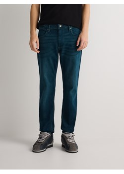 Reserved - Jeansy slim z efektem sprania - indigo jeans ze sklepu Reserved w kategorii Jeansy męskie - zdjęcie 181230290