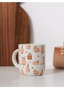 Sinsay - Kubek z motywem kapibary - biały ze sklepu Sinsay w kategorii Kubki - zdjęcie 181231463