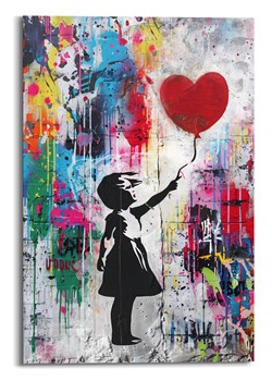 Orangewallz Druk artystyczny &quot;Concrete Balloon Girl&quot; - 60 x 90 cm ze sklepu Limango Polska w kategorii Obrazy - zdjęcie 181232530