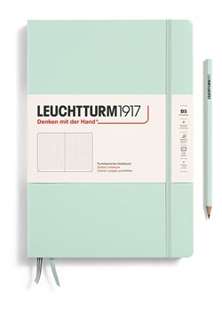 LEUCHTTURM1917 Notatnik w kolorze miętowym w kropki - B5 ze sklepu Limango Polska w kategorii Akcesoria biurowe - zdjęcie 181232590