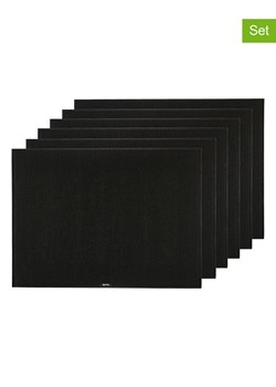 Björn Podkładki (6 szt.) w kolorze czarnym - 45 x 33 cm ze sklepu Limango Polska w kategorii Podkładki na stół - zdjęcie 181232854