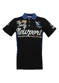 Geographical Norway Koszulka polo &quot;Kayport&quot; w kolorze czarno-niebieskim ze sklepu Limango Polska w kategorii T-shirty chłopięce - zdjęcie 181233130