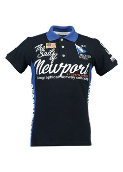 Geographical Norway Koszulka polo &quot;Kayport&quot; w kolorze czarno-niebieskim ze sklepu Limango Polska w kategorii T-shirty chłopięce - zdjęcie 181233133