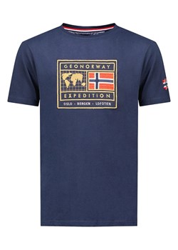 Geographical Norway Koszulka &quot;Jofoten&quot; w kolorze granatowym ze sklepu Limango Polska w kategorii T-shirty chłopięce - zdjęcie 181233222