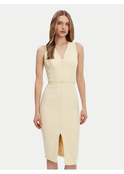 Elisabetta Franchi Sukienka koktajlowa AB-706-51E2-DC7 Żółty Slim Fit ze sklepu MODIVO w kategorii Sukienki - zdjęcie 181233362