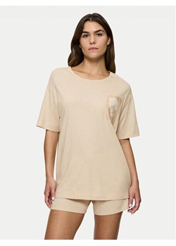 Triumph Piżama Endless Comfort 10222572 Beżowy Relaxed Fit ze sklepu MODIVO w kategorii Piżamy damskie - zdjęcie 181233524