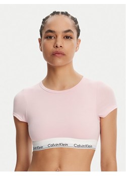 Calvin Klein Underwear T-Shirt LV00QF7213 Różowy Slim Fit ze sklepu MODIVO w kategorii Bluzki damskie - zdjęcie 181233573
