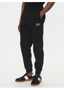 Lacoste Spodnie dresowe XH2750 Czarny Regular Fit ze sklepu MODIVO w kategorii Spodnie męskie - zdjęcie 181233660