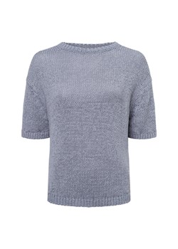 Marc O'Polo Damski sweter z dzianiny z krótkim rękawem Kobiety jasnoniebieski jednolity ze sklepu vangraaf w kategorii Swetry damskie - zdjęcie 181234283