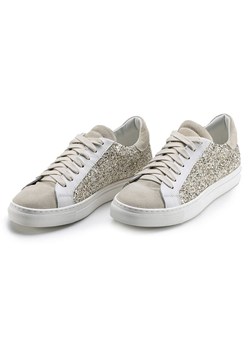 Anna Morellini Skórzane sneakersy &quot;Gisara&quot; w kolorze beżowym ze sklepu Limango Polska w kategorii Trampki damskie - zdjęcie 181234454