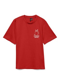 Vero Moda Koszulka w kolorze czerwonym ze sklepu Limango Polska w kategorii Bluzki damskie - zdjęcie 181234972
