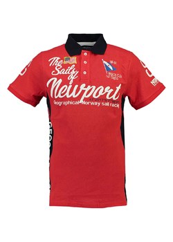 Geographical Norway Koszulka polo &quot;Kayport&quot; w kolorze czerwono-czarnym ze sklepu Limango Polska w kategorii T-shirty chłopięce - zdjęcie 181235032