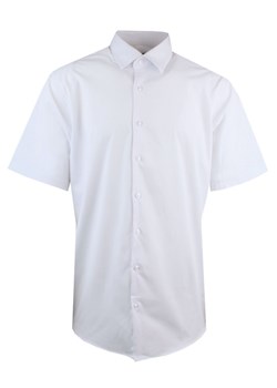 Elegancka Biała Męska Koszula z Krótkim Rękawem - Victorio - Regular KSKWVCTO722Reg ze sklepu JegoSzafa.pl w kategorii Koszule męskie - zdjęcie 181235120