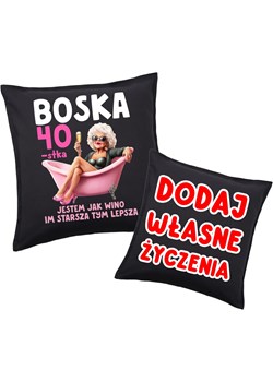 PODUSZKA na 40 urodziny z życzeniami na 40 urodziny ze sklepu Time For Fashion w kategorii Poduszki dekoracyjne - zdjęcie 181235434