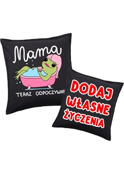 PODUSZKA dla Mamy z życzeniami z okazji Dnia Matki - MAMA TERAZ ODPOCZYWA ze sklepu Time For Fashion w kategorii Poduszki dekoracyjne - zdjęcie 181235444