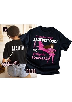 Personalizowana koszulka z imieniem dla BRUNETKI na prezent NA URODZINY- w blasku mojej ze sklepu Time For Fashion w kategorii Bluzki damskie - zdjęcie 181235450