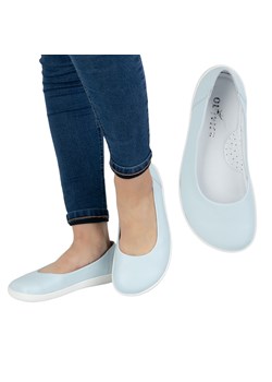 BAREFOOT Damskie CZÓŁENKA minimalistyczne wsuwane 1771POL błękitne ze sklepu butyolivier w kategorii Półbuty damskie - zdjęcie 181235563