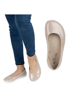 BAREFOOT Damskie CZÓŁENKA minimalistyczne wsuwane 1771POL różowe satyna ze sklepu butyolivier w kategorii Półbuty damskie - zdjęcie 181235592