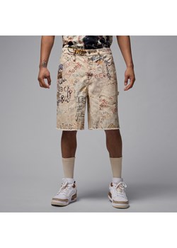 Męskie spodenki z nadrukiem Air Jordan - Biel - id: 41207476957new - marki Jordan - 181235701 Męskie spodenki z nadrukiem Air Jordan - Biel ze sklepu Nike poland w kategorii Spodenki męskie - zdjęcie 181235701