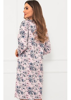 Podomka damska z rękawem 3/4 Lacenta, Kolor różowy-wzór, Rozmiar M, Italian Fashion ze sklepu Primodo w kategorii Szlafroki damskie - zdjęcie 181236252