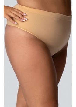 Stringi wyszczuplające ze średnim stanem jasnobeżowe Smoothwear, Kolor jasny beż (champagne pearl), Rozmiar 5/6, Mona Queen Size ze sklepu Primodo w kategorii Bielizna wyszczuplająca - zdjęcie 181236260