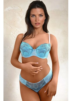 Biustonosz push-up haftowany Pacific Opal, Kolor niebiesko-różowy, Rozmiar 70B, Sawren ze sklepu Intymna w kategorii Biustonosze - zdjęcie 181236694