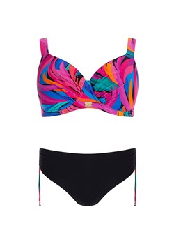Dwuczęściowy strój kąpielowy Self S 937 V1MI9 Marmaris 9, Kolor czarno-różowy-wzór, Rozmiar 38D/M, Self ze sklepu Intymna w kategorii Stroje kąpielowe - zdjęcie 181236703