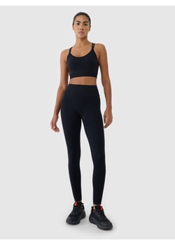 Damskie legginsy treningowe 4F 4FWSS25TFTIF380 - czarne ze sklepu Sportstylestory.com w kategorii Spodnie damskie - zdjęcie 181236931