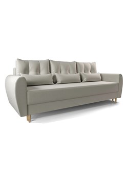 Beżowa sofa rozkładana - Sinsiew 3X ze sklepu Edinos.pl w kategorii Sofy i kanapy - zdjęcie 181237310