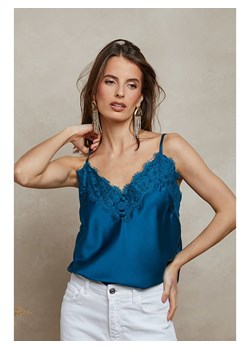 Plume Top &quot;Agar&quot; w kolorze niebieskim ze sklepu Limango Polska w kategorii Bluzki damskie - zdjęcie 181237421