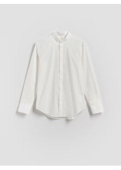 Reserved - Bawełniana koszula slim fit - biały ze sklepu Reserved w kategorii Koszule męskie - zdjęcie 181237622