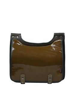 brązowo zielona torba skórzana listonoszka  na ramię  Bookcase ze sklepu Słoń Torbalski w kategorii Listonoszki - zdjęcie 181237684