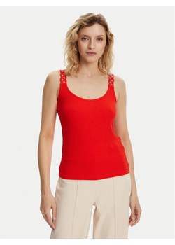 Morgan Top 251-DOUBI Czerwony Slim Fit ze sklepu MODIVO w kategorii Bluzki damskie - zdjęcie 181237990