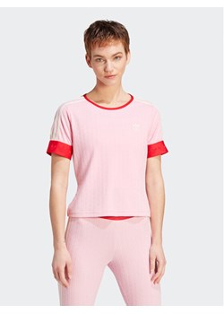 adidas T-Shirt IK7845 Różowy ze sklepu MODIVO w kategorii Bluzki damskie - zdjęcie 181238190