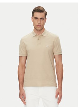 Tommy Hilfiger Polo MW0MW33167 Beżowy Regular Fit ze sklepu MODIVO w kategorii T-shirty męskie - zdjęcie 181238224