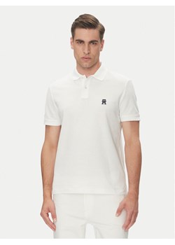 Tommy Hilfiger Polo MW0MW33167 Biały Regular Fit ze sklepu MODIVO w kategorii T-shirty męskie - zdjęcie 181238313